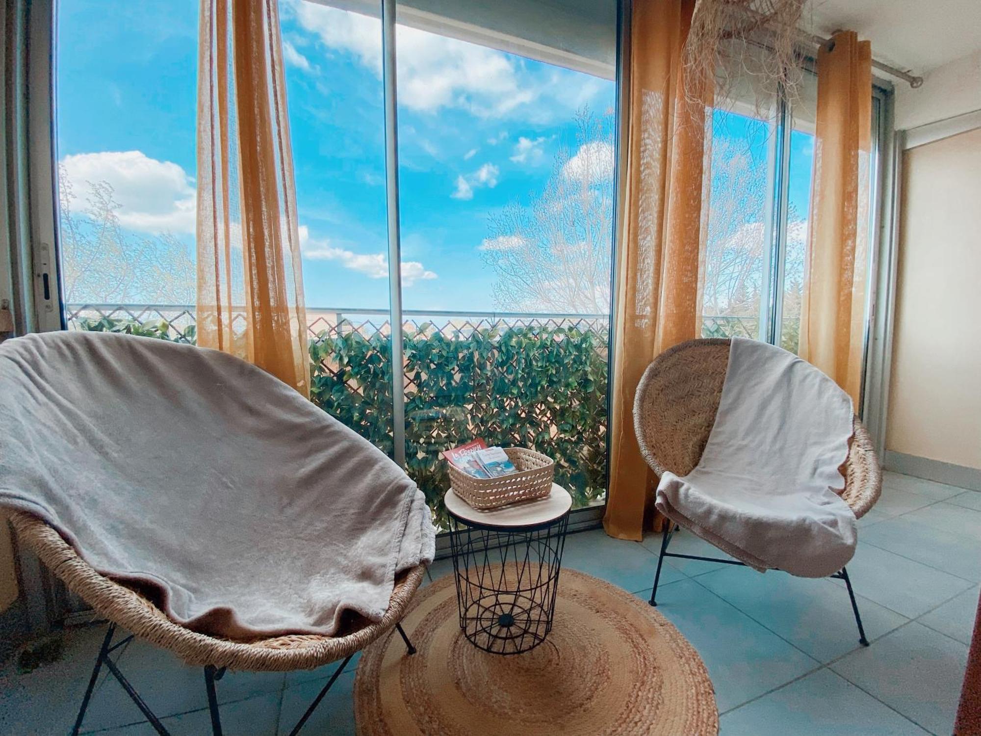 Appartement Coup De Coeur Avec Parking Et Piscine - 131 卡内 外观 照片